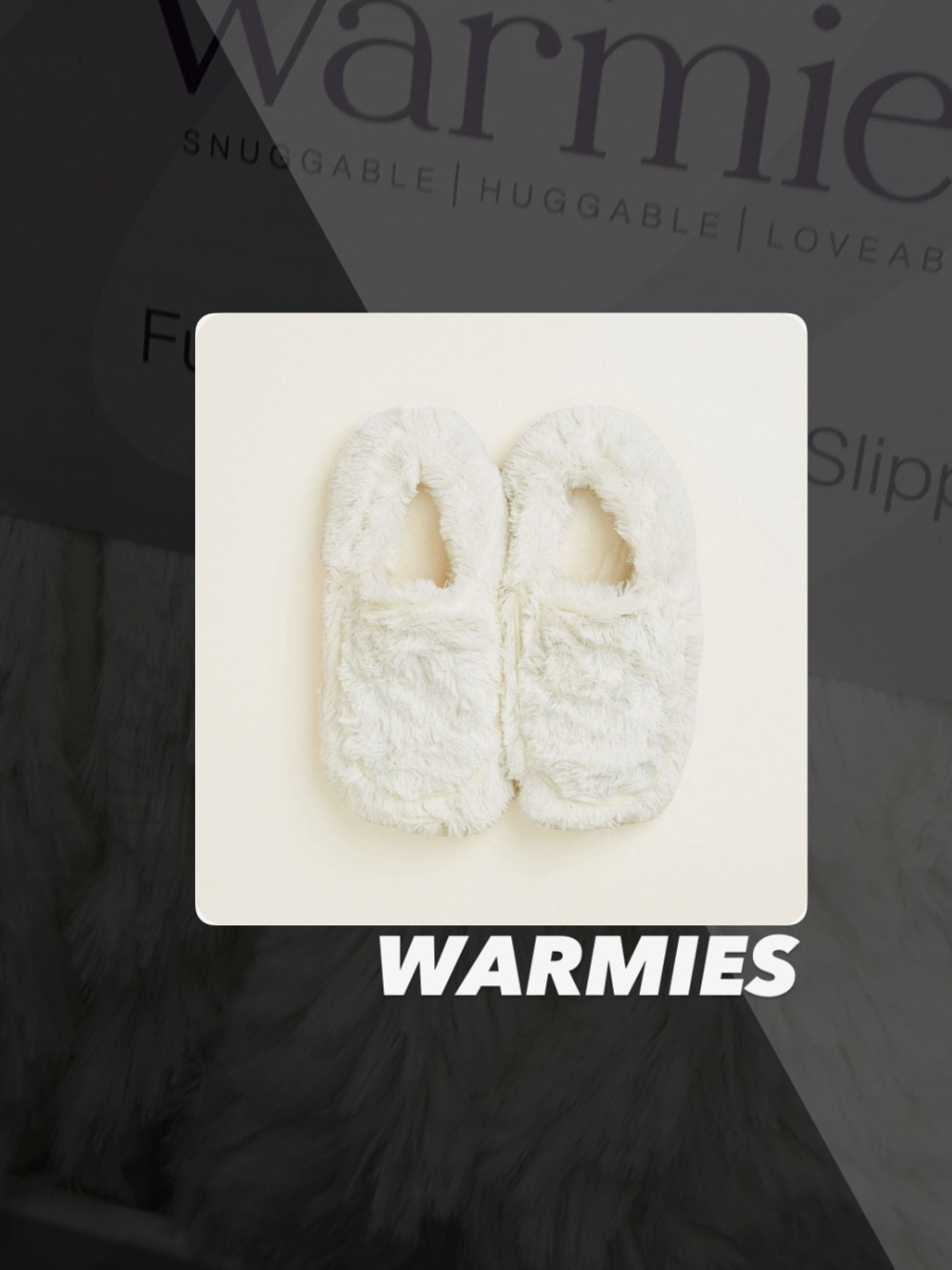 EUC Warmies Heatable Slippers